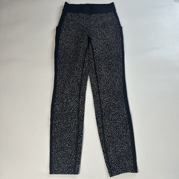 Lululemon Wunder Train High-Rise Tights 4 Black Dotted Stretch Running Pockets - Picture 1 of 9